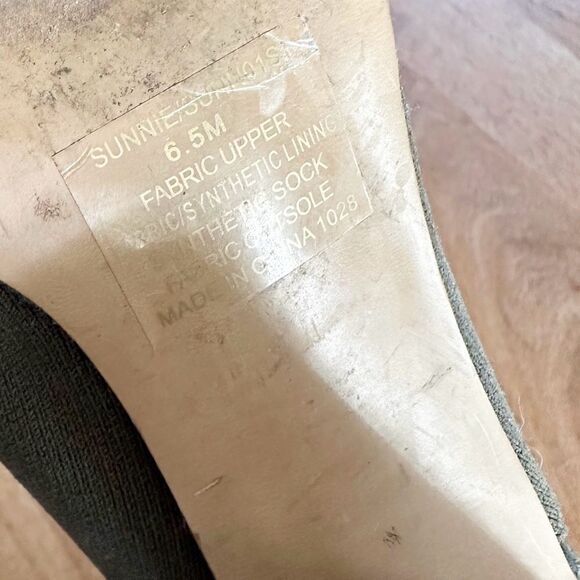 Steve Madden Sunnie Open Toe Cutout Ankle Sock Bootie Olive Green Women's 6.5 M - Picture 9 of 10